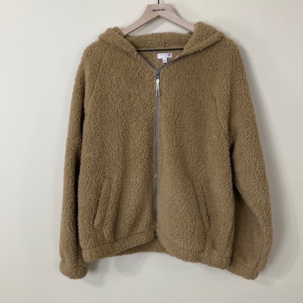 NWOT Hooded Teddy Jacket